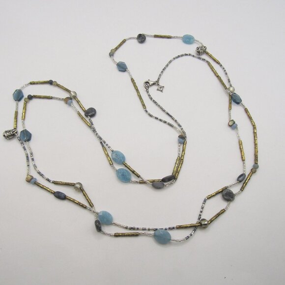 Silpada 925 Stone and Bead Necklace - Picture 1 of 10